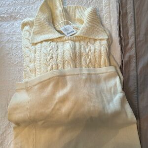 NWT free people laurel sweater and mini skirt